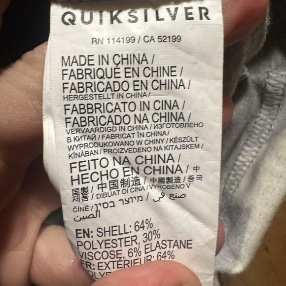 QUIKSILVER Shredder Men's Water Resistant Hoodie White Camo Size Medium - Picture 7 of 11